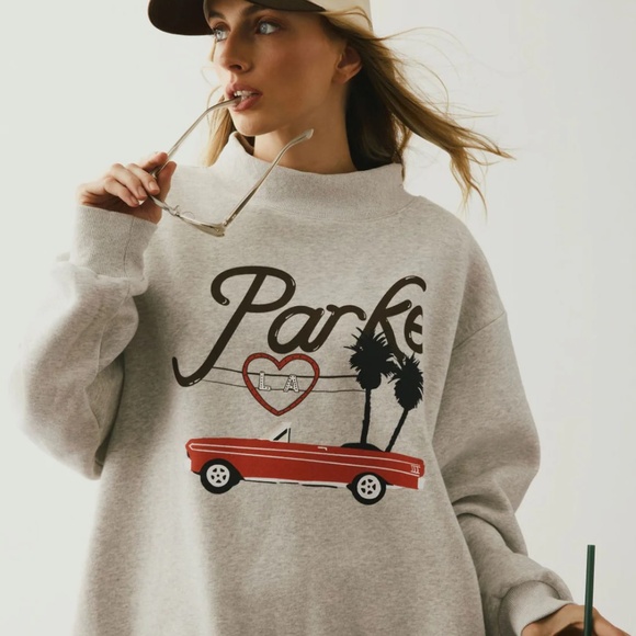 PARKE Los Angeles Graphic Mockneck NWT - Picture 7 of 7